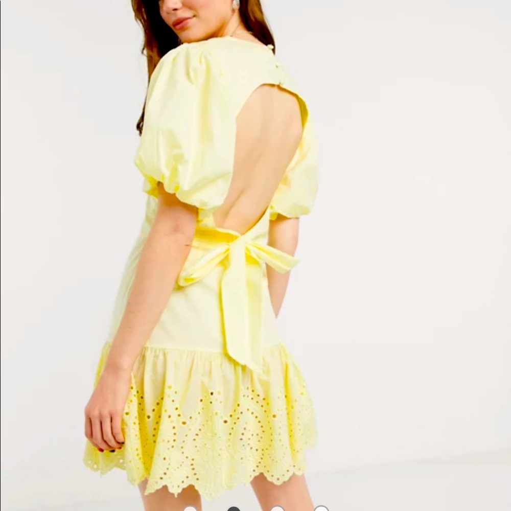 Glamorous Yellow Mini Dress